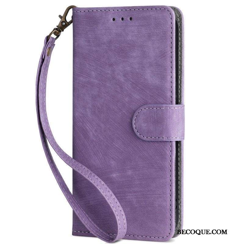 Kotelot Xiaomi 13 Lite Keinonahkainen Rfid Ja Kaulanauha