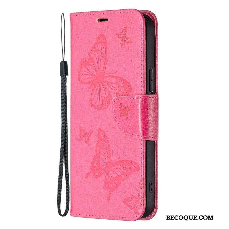 Kotelot Xiaomi 13 Pro Suojaketju Kuori Perhosille Painettu Olkahihna