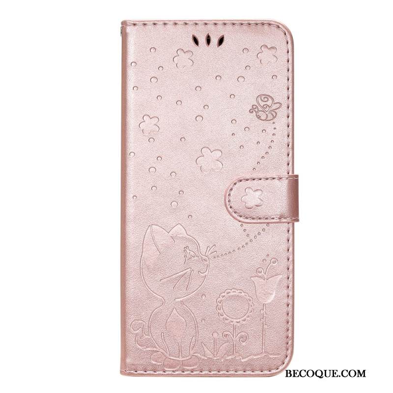 Kotelot Xiaomi 14 Ultra Puhelinkuoret Mehiläiset Ja Kissa Hihnalla