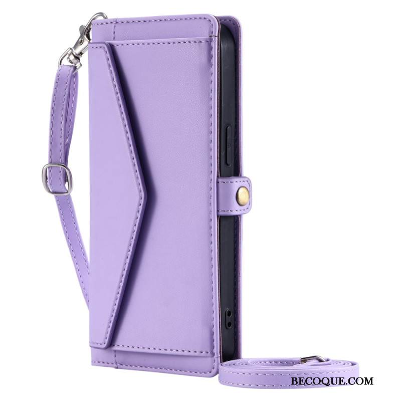 Kotelot Xiaomi 15 Pro Clutch-tyylinen Lompakko Hihnalla Ja Olkahihnalla