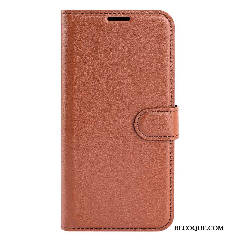 Kotelot Xiaomi 15 Pro Klassinen Litsi-keinonahkanauha