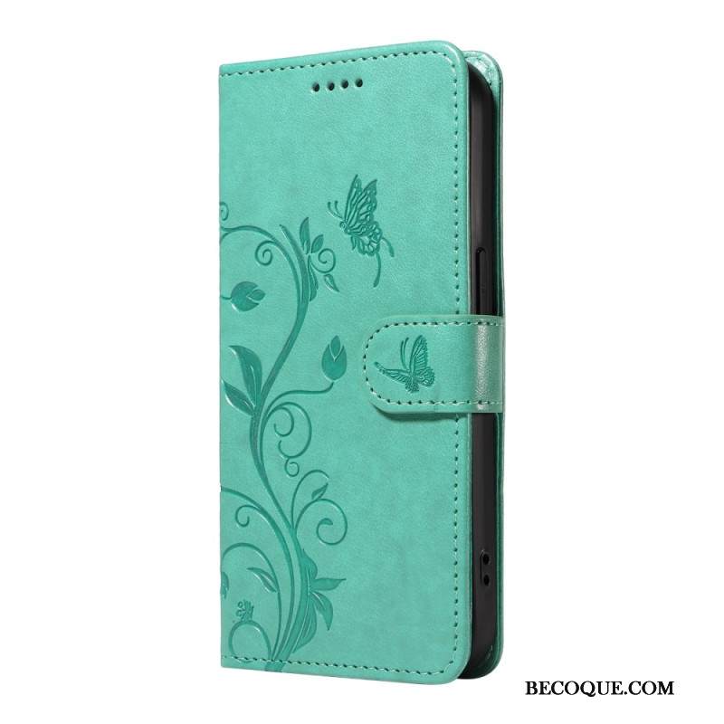 Kotelot Xiaomi 15 Pro Kukka- Ja Perhoskuvio