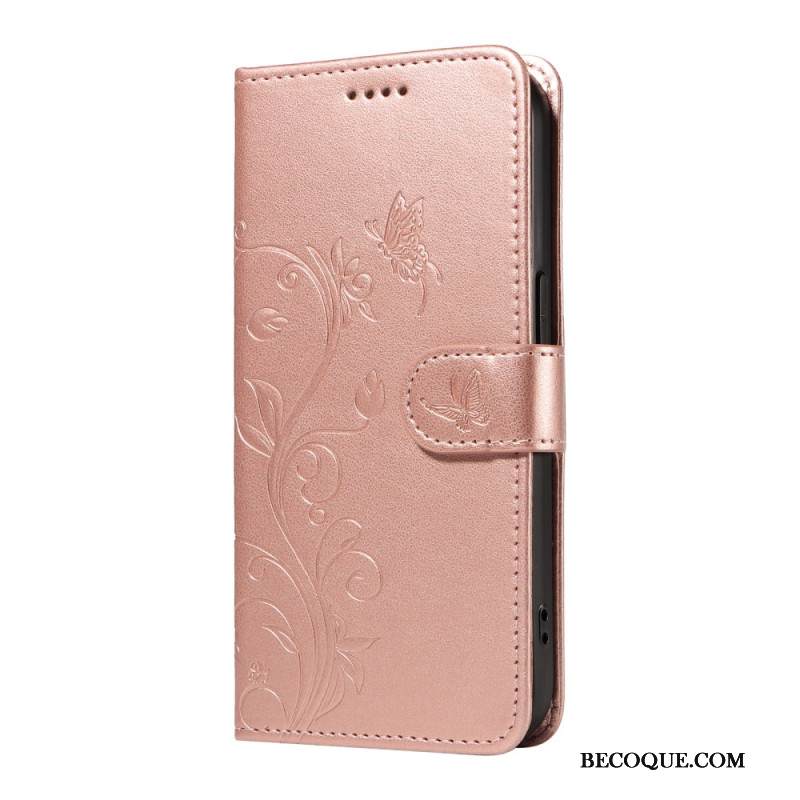 Kotelot Xiaomi 15 Pro Kukka- Ja Perhoskuvio