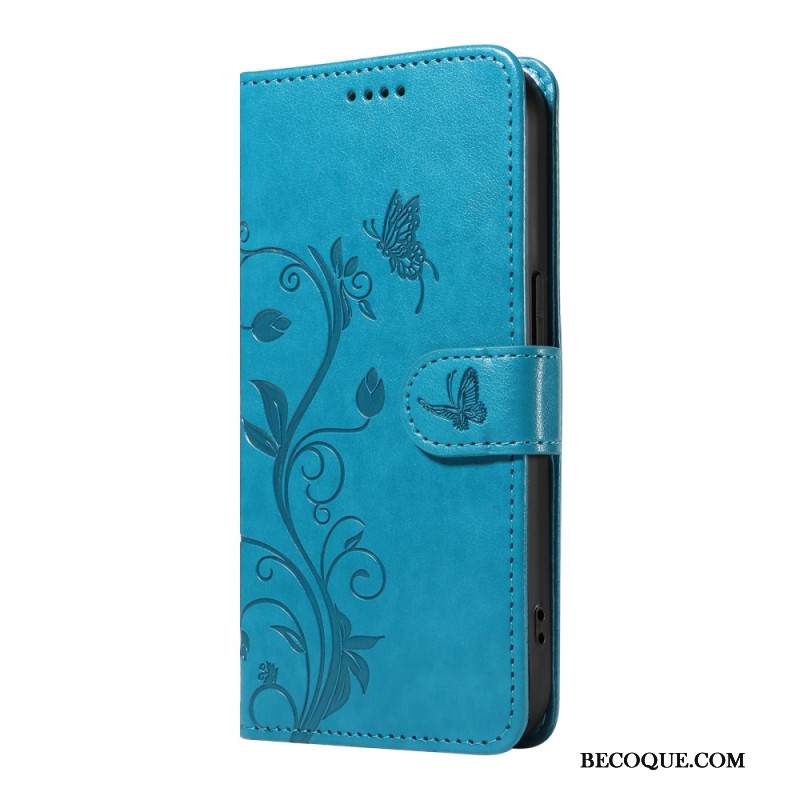 Kotelot Xiaomi 15 Pro Kukka- Ja Perhoskuvio