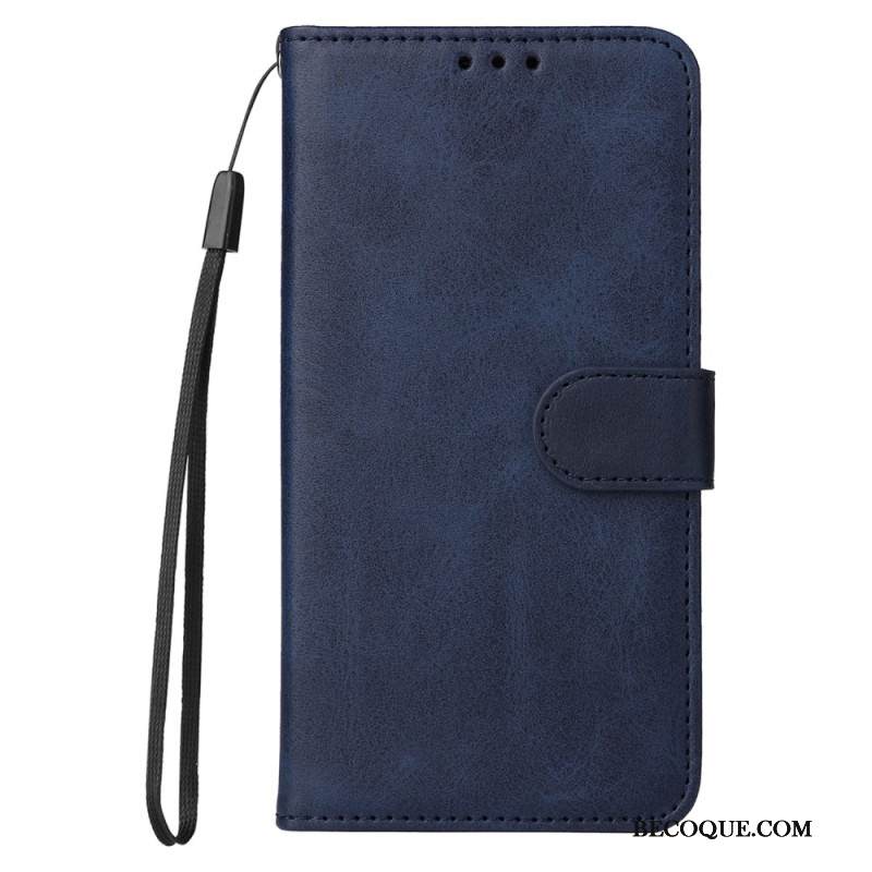 Kotelot Xiaomi 15 Pro Puhelinkuoret Yksivärinen Nahkakuvio Hihnalla