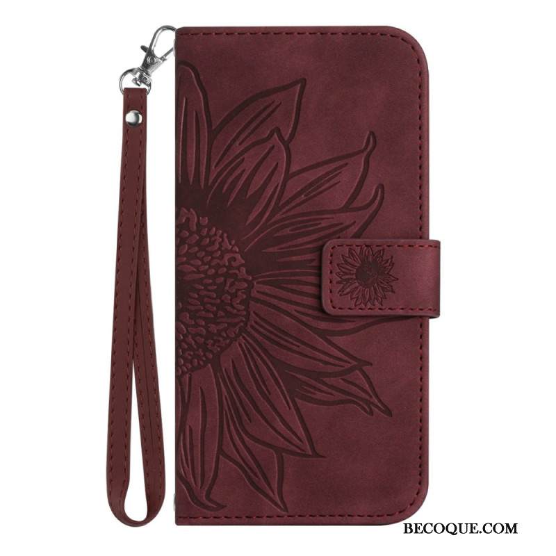 Kotelot Xiaomi 15 Ultra Auringonkukkakuvio Hihnalla Suojakuori