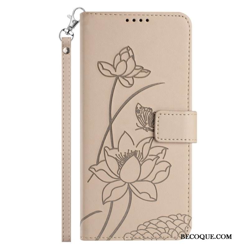 Kotelot Xiaomi 15t Pro Kukkakuvio Hihnalla