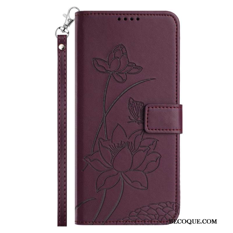 Kotelot Xiaomi 15t Pro Kukkakuvio Hihnalla