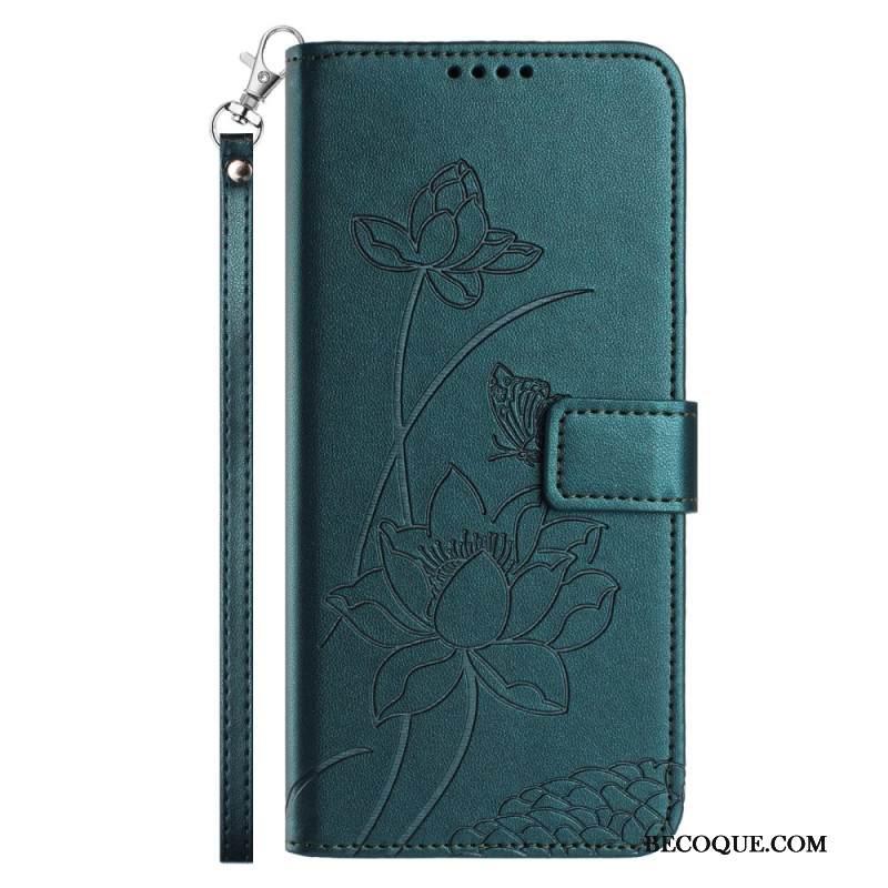 Kotelot Xiaomi 15t Pro Kukkakuvio Hihnalla