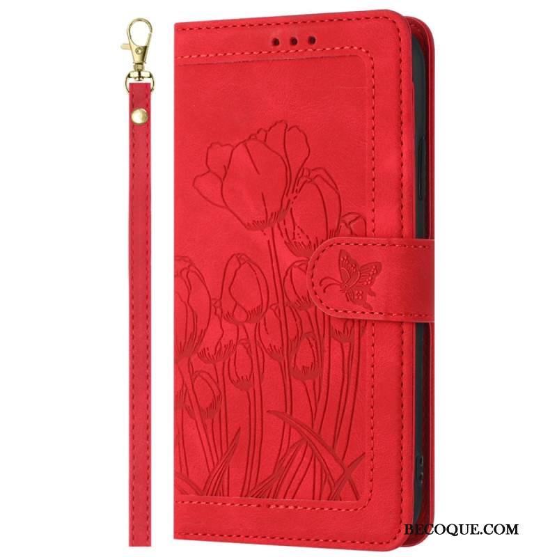 Kotelot Xiaomi 15t Pro Mokkanahkaefekti Kukkakuvio