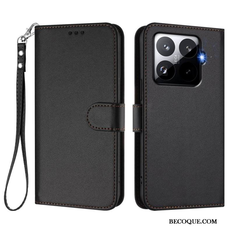 Kotelot Xiaomi 15t Pro Puhelinkuoret Magsafe Nahkaefekti Hihnalla