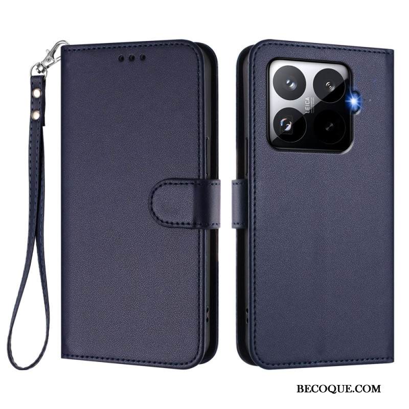 Kotelot Xiaomi 15t Pro Puhelinkuoret Magsafe Nahkaefekti Hihnalla