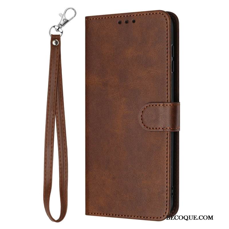 Kotelot Xiaomi 15t Pro Puhelinkuoret Nahkajäljitelmä Ja Hihnalla