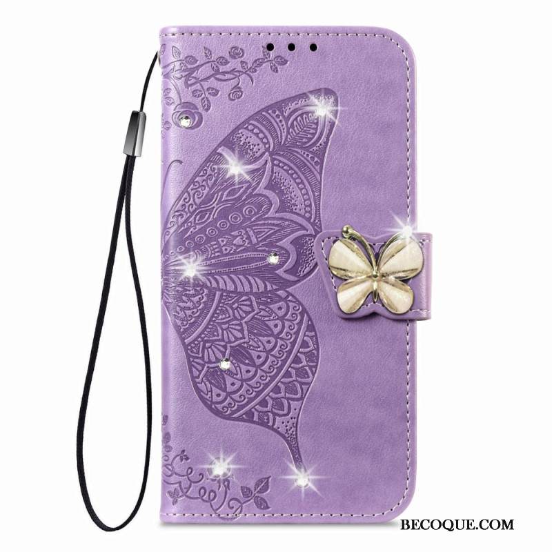 Kotelot Xiaomi 17 3d-perhos- Ja Strassikoristeinen