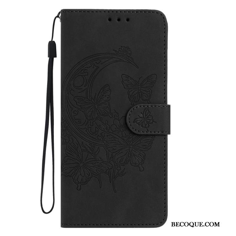 Kotelot Xiaomi 17 Perhosen Lento Mokkanahkakuvio