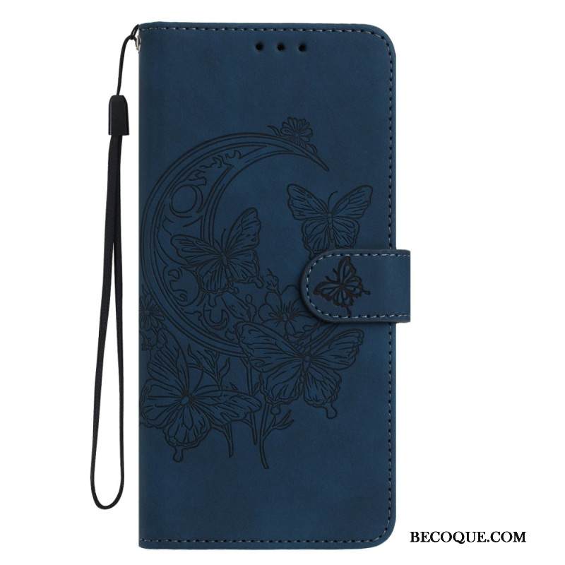 Kotelot Xiaomi 17 Perhosen Lento Mokkanahkakuvio