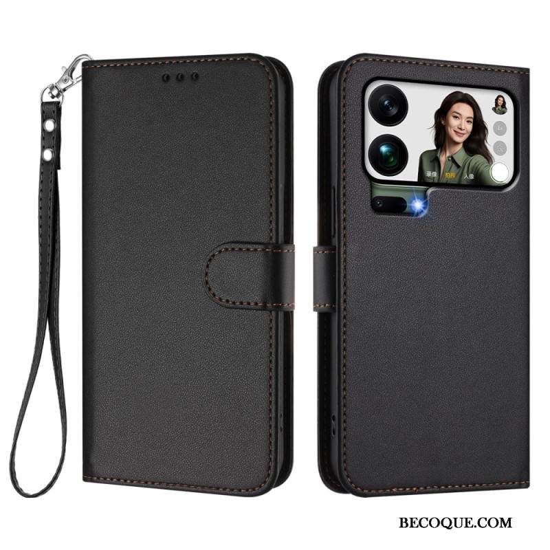 Kotelot Xiaomi 17 Pro Max Keinonahka Hihnalla