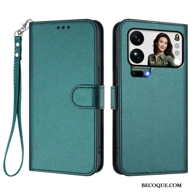 Kotelot Xiaomi 17 Pro Max Keinonahka Hihnalla