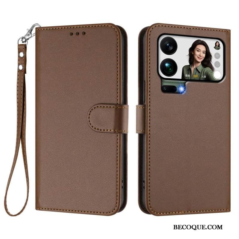 Kotelot Xiaomi 17 Pro Max Keinonahka Hihnalla