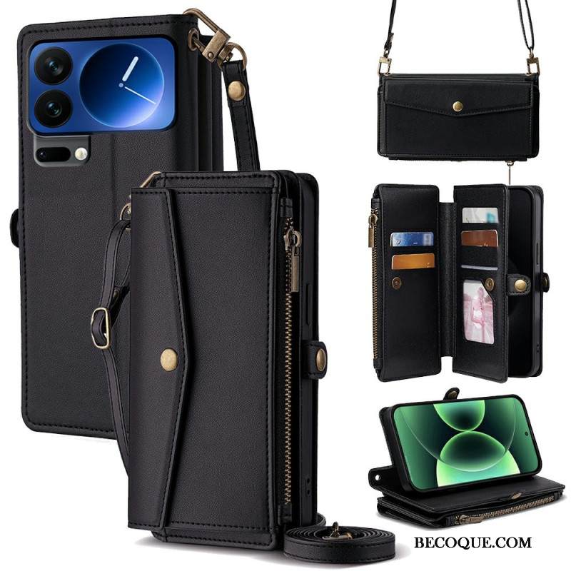 Kotelot Xiaomi 17 Pro Max Lompakko Ja Olkahihna