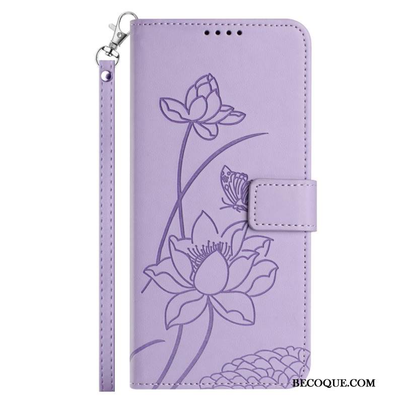 Kotelot Xiaomi 17 Pro Max Puhelinkuoret Lootuskuvio Ja Nauha