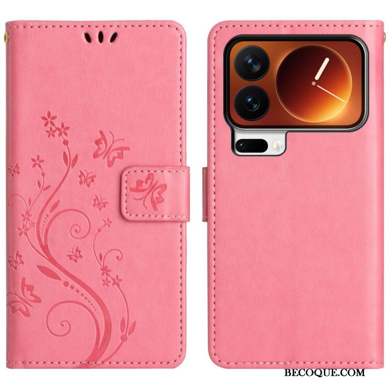 Kotelot Xiaomi 17 Pro Puhelinkuoret Perhosia Ja Kukkia