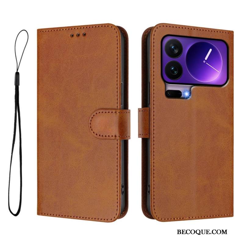 Kotelot Xiaomi 17 Pro Rfid-suojattu Nahkaefekti Suojakuori