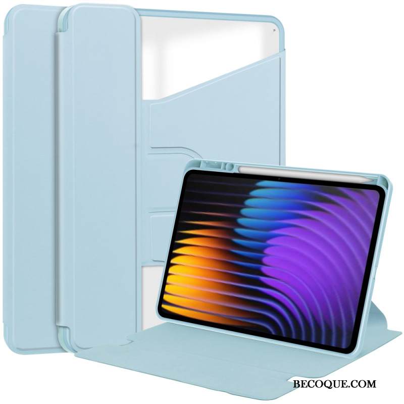 Kotelot Xiaomi Pad 7 / 7 Pro Nahkakuvioinen Ja Kääntyvä Jalusta