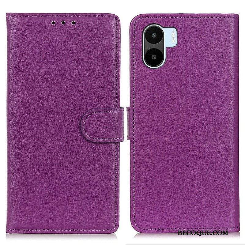 Kotelot Xiaomi Redmi A1 Litsi Tekonahkaa