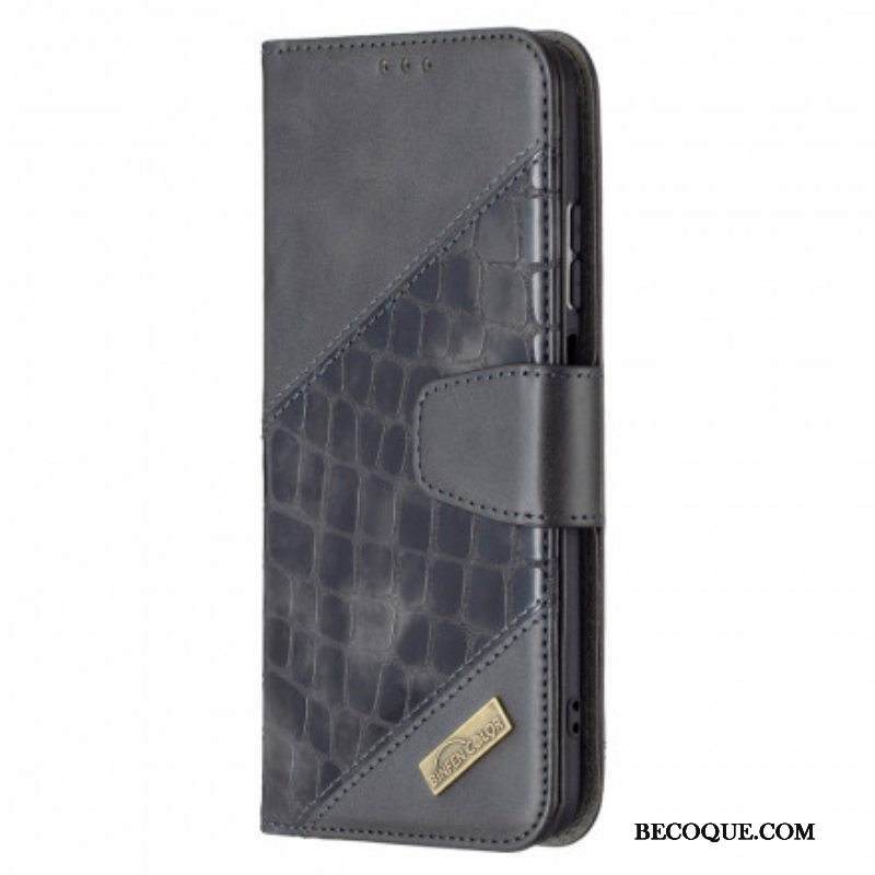 Kotelot Xiaomi Redmi Note 10 / 10S Klassinen Krokotiilin Ihoefekti