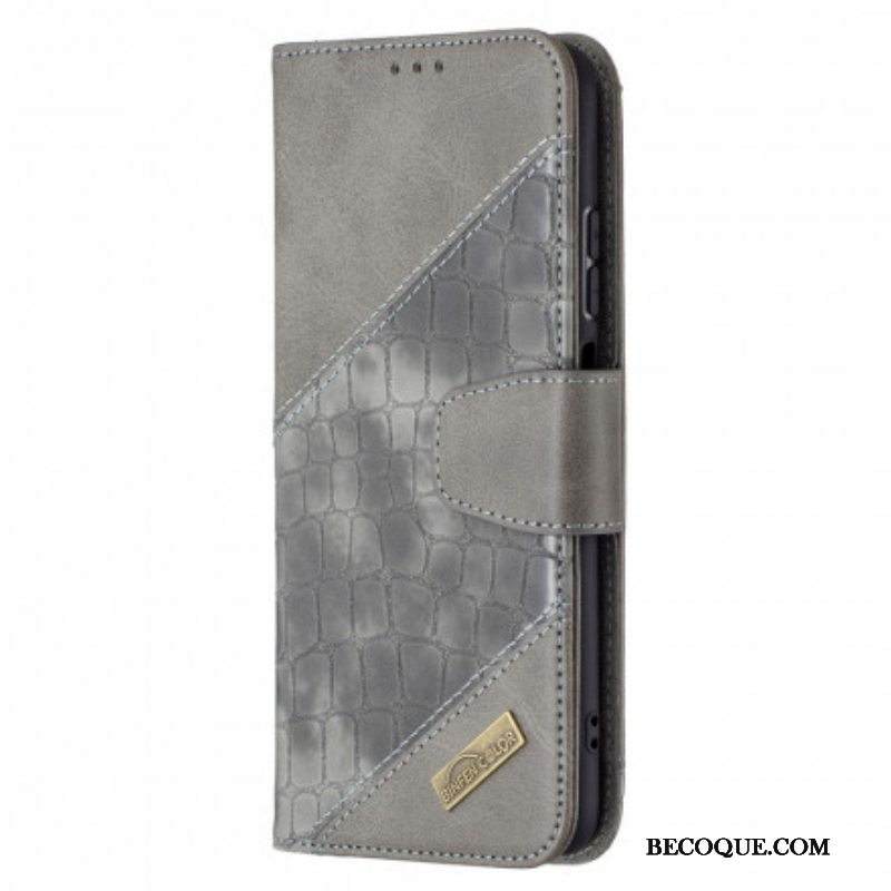 Kotelot Xiaomi Redmi Note 10 / 10S Klassinen Krokotiilin Ihoefekti