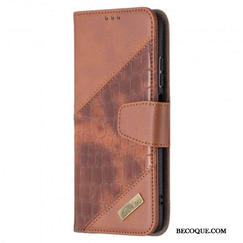 Kotelot Xiaomi Redmi Note 10 / 10S Klassinen Krokotiilin Ihoefekti