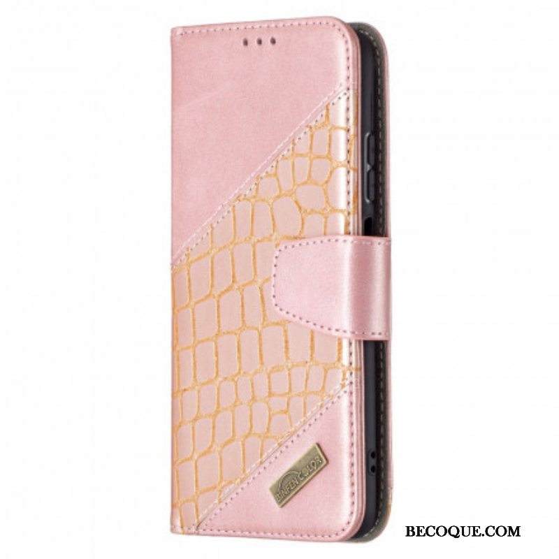 Kotelot Xiaomi Redmi Note 10 / 10S Klassinen Krokotiilin Ihoefekti