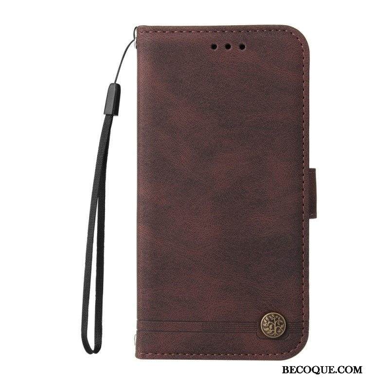 Kotelot Xiaomi Redmi Note 10 Pro Keinonahkainen Niitti Ja Hihna