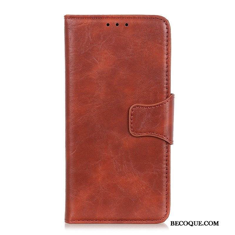 Kotelot Xiaomi Redmi Note 12 4G Halkaistu Nahkainen Käännettävä Lukko