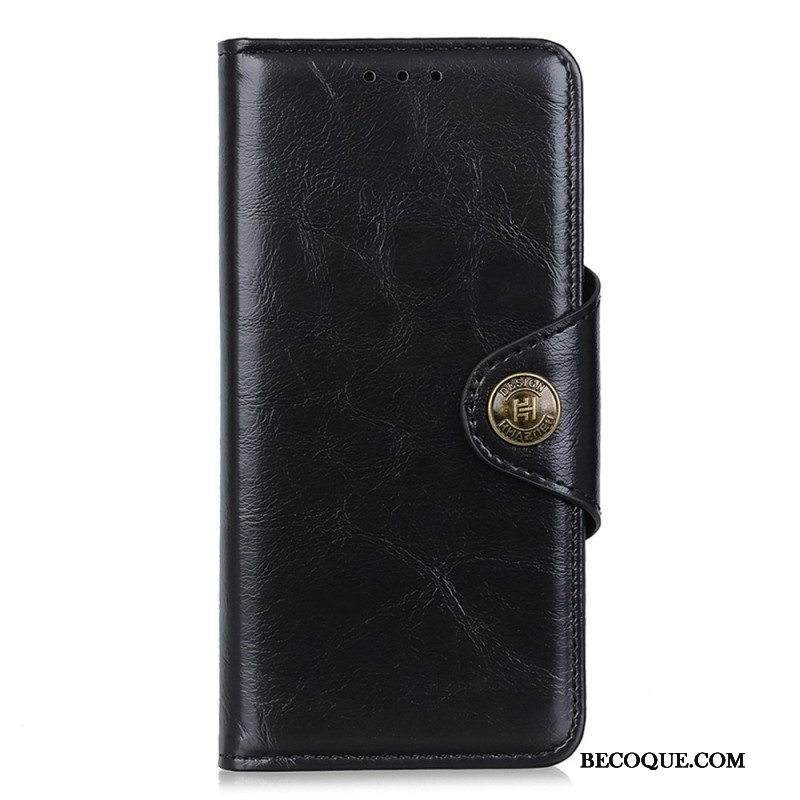 Kotelot Xiaomi Redmi Note 12 4G Keinonahkaa Khazneh-painike