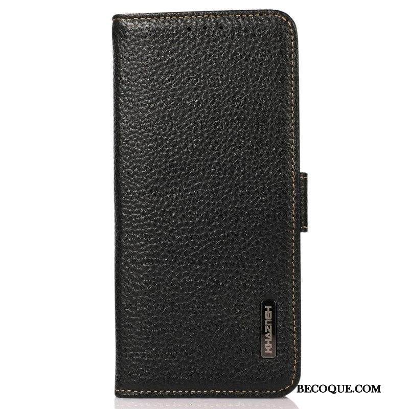 Kotelot Xiaomi Redmi Note 12 4G Litsi Nahka Khazneh Rfid