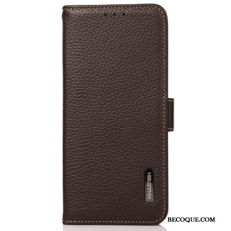 Kotelot Xiaomi Redmi Note 12 4G Litsi Nahka Khazneh Rfid