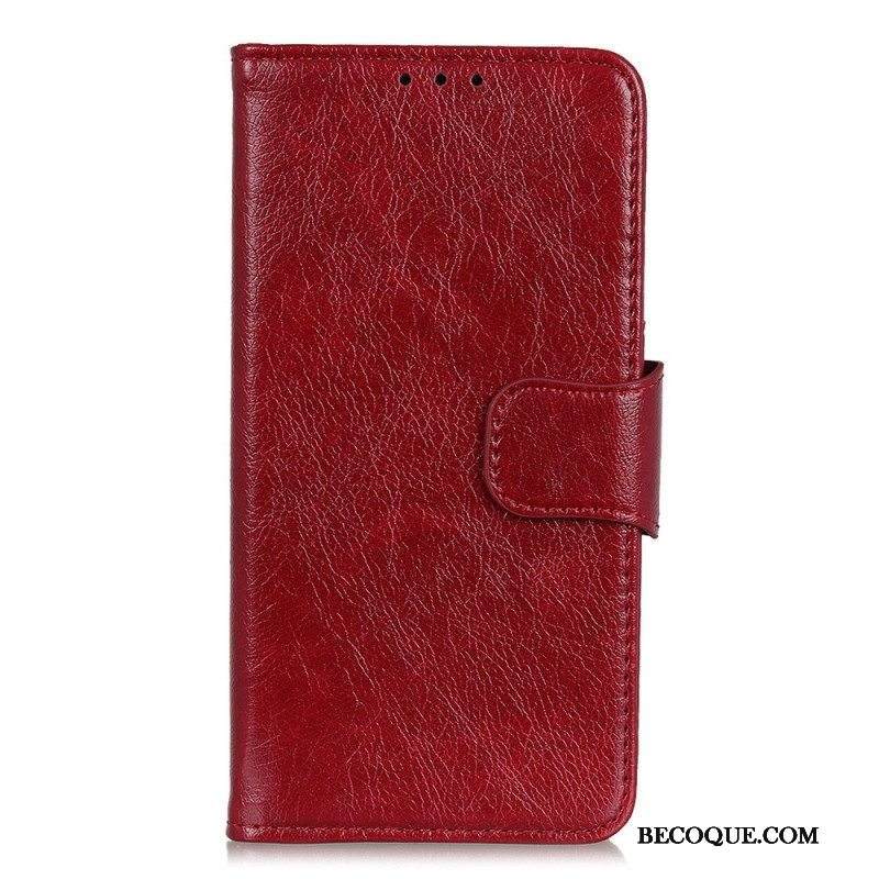 Kotelot Xiaomi Redmi Note 12 5G Halkaistu Nappan Nahka