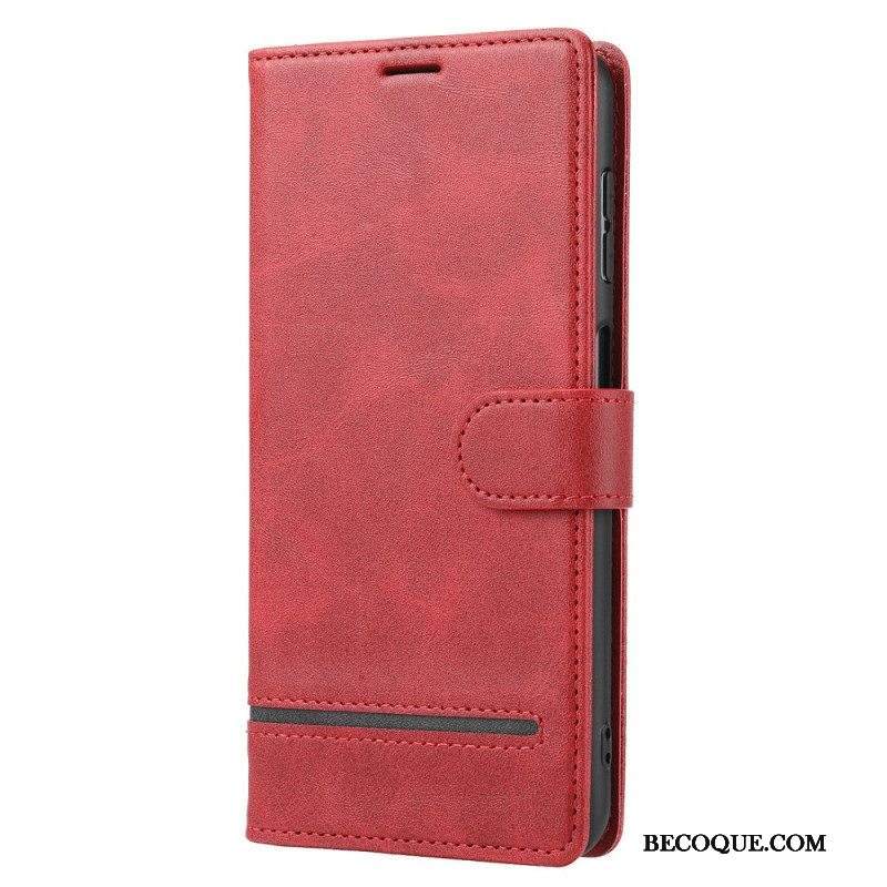 Kotelot Xiaomi Redmi Note 12 5G Line Leather Effect