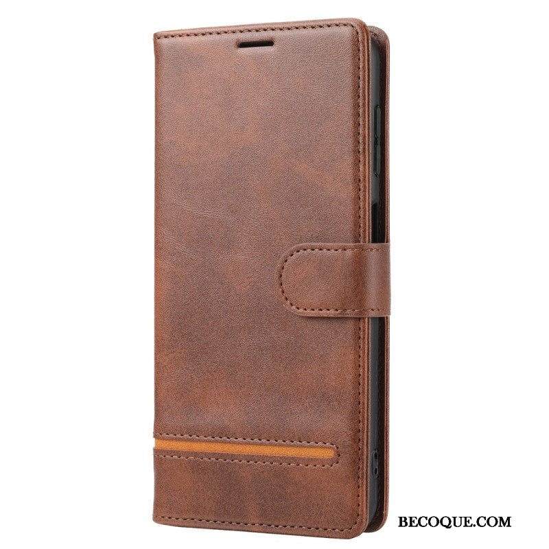 Kotelot Xiaomi Redmi Note 12 5G Line Leather Effect