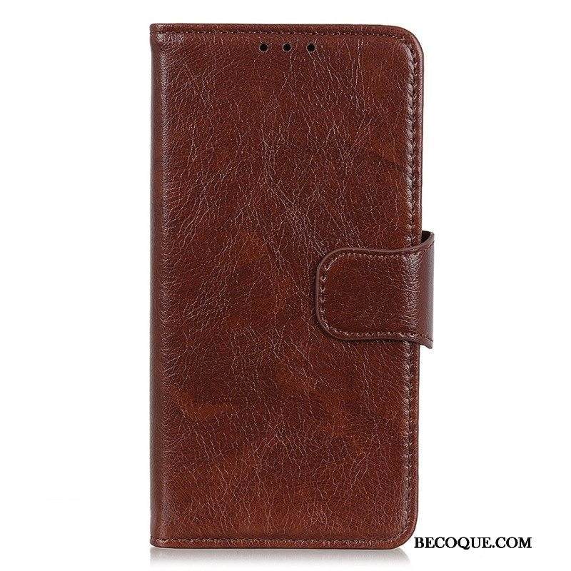 Kotelot Xiaomi Redmi Note 12 Pro Plus Halkaistu Nappan Nahka