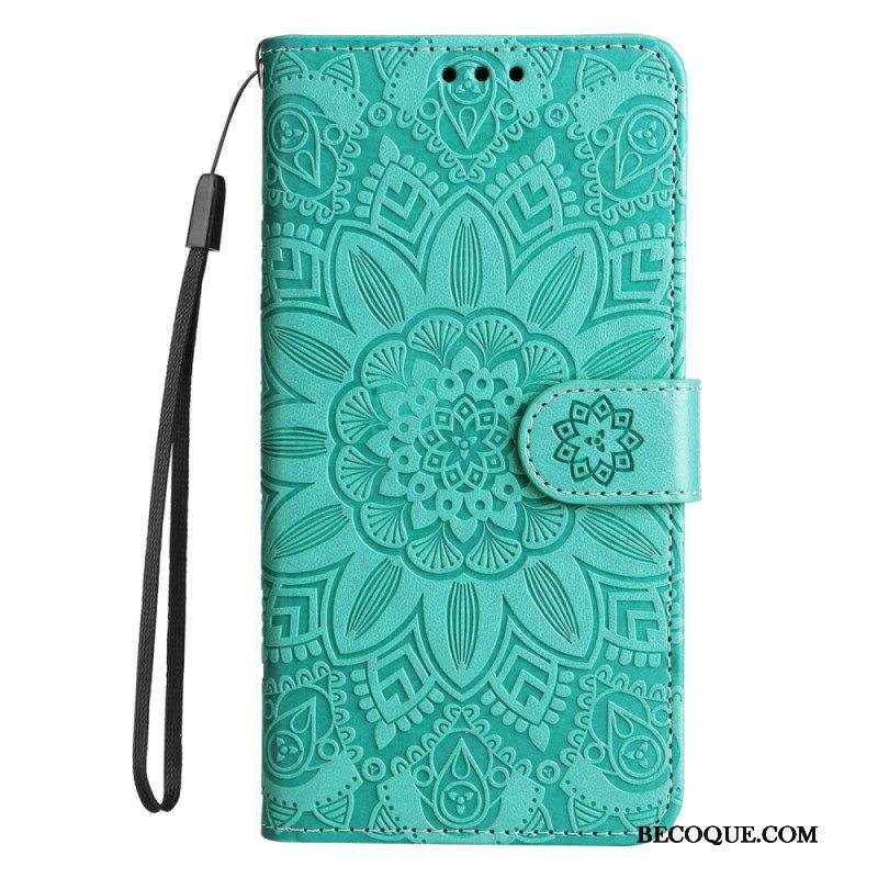 Kotelot Xiaomi Redmi Note 12 Pro Plus Suojaketju Kuori Mandala-koriste Hihnalla