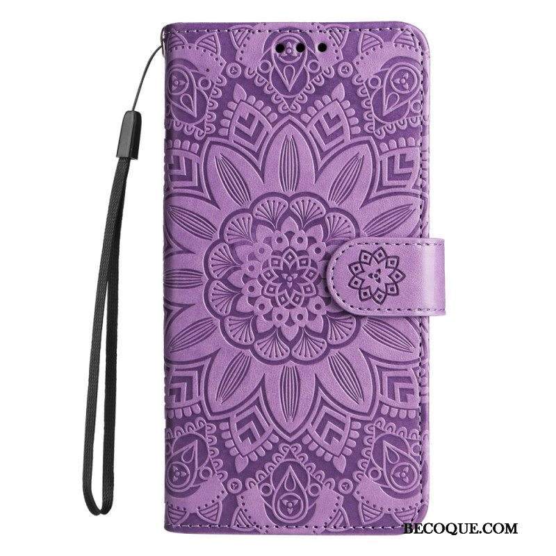 Kotelot Xiaomi Redmi Note 12 Pro Plus Suojaketju Kuori Mandala-koriste Hihnalla