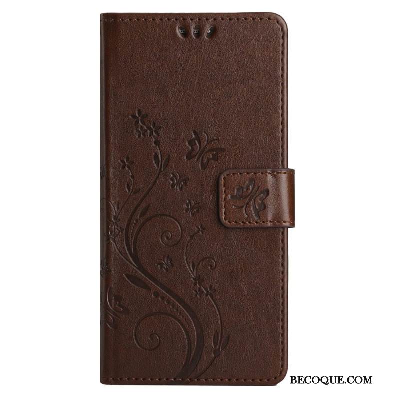 Kotelot Xiaomi Redmi Note 13 Pro Plus 5g Kukkia Ja Perhosia Kaulanauhalla