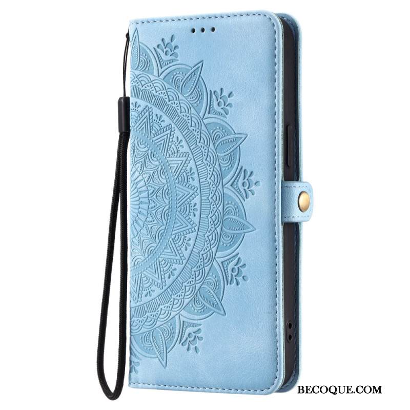 Kotelot Xiaomi Redmi Note 14 4g Mokkanahkaefekti Mandala-aurinko