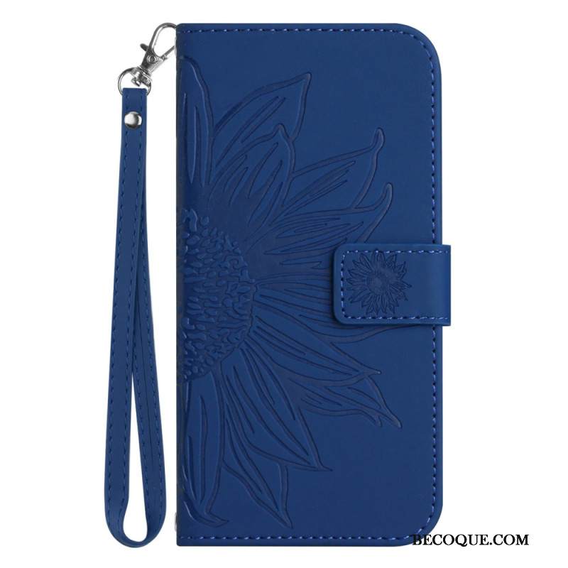 Kotelot Xiaomi Redmi Note 14 5g Puhelinkuoret Auringonkukkakuvio Ja Hihna