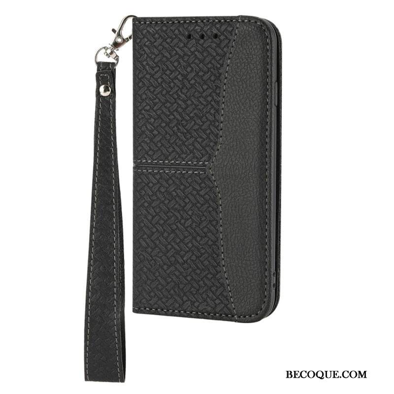 Kotelot Xiaomi Redmi Note 14 5g Puhelinkuoret Kudottu Tekstuuri Hihnalla