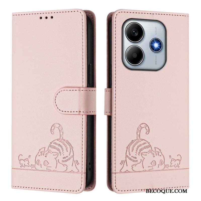 Kotelot Xiaomi Redmi Note 14 5g Puhelinkuoret Rfid-suojattu Kissakohtaus