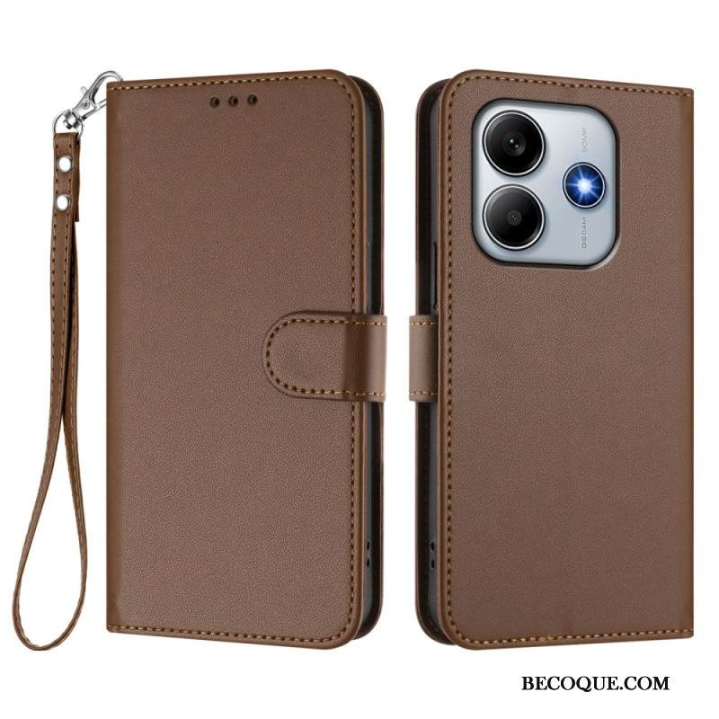 Kotelot Xiaomi Redmi Note 14 5g Yksivärinen Ja Nauhallinen